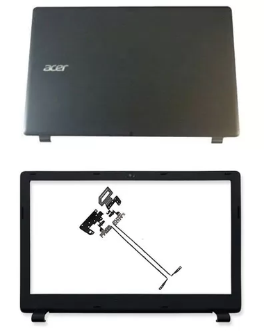 Laptop Top Panel for Acer Aspire E5-511 E5 571 E5 531 LCD Top Cover Case with Front Bezel Cover Case and Hinges AP154000400